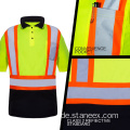 Klasse-3 hohe Sichtbarkeitsarbeit reflektierende Sicherheit Hi-Vis-Shirt